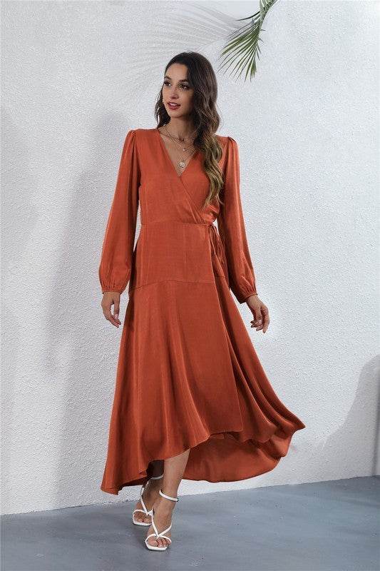 Women's V Neck Long Sleeve Maxi Dress - Shop Style & More | Fresh Looks, Everyday Deals & Free Shipping