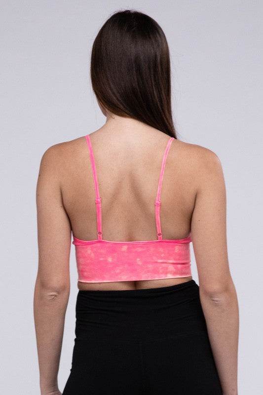 Washed Ribbed Bra Padded Tank Top - Shop Style & More | Fresh Looks, Everyday Deals & Free Shipping