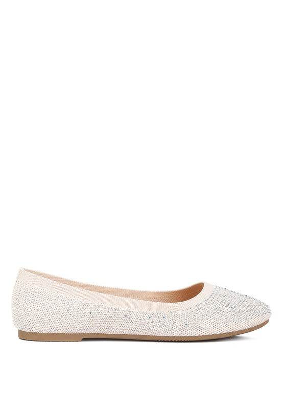Splash Rhinestones Embellished Ballet Flats - Shop Style & More | Fresh Looks, Everyday Deals & Free Shipping