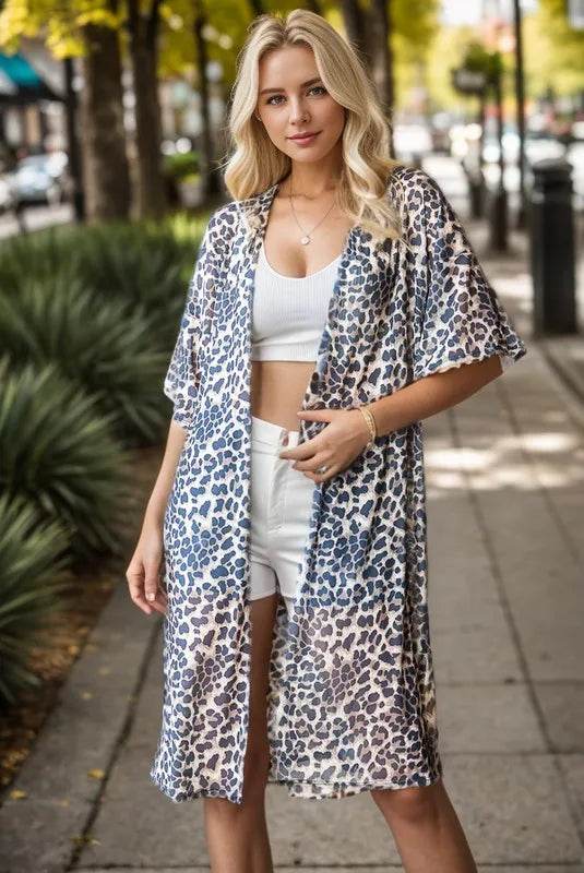 Heimish Full Size Leopard Open Front Cardigan Plus Size - Shop Style & More | Fresh Looks, Everyday Deals & Free Shipping