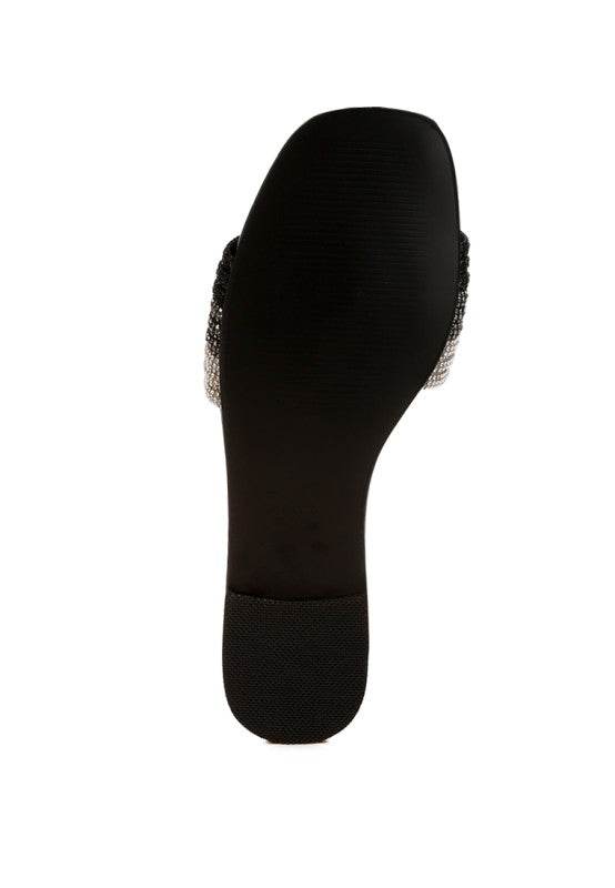 Chrisy Rhinestone Strap Slip On Flats - Shop Style & More | Fresh Looks, Everyday Deals & Free Shipping