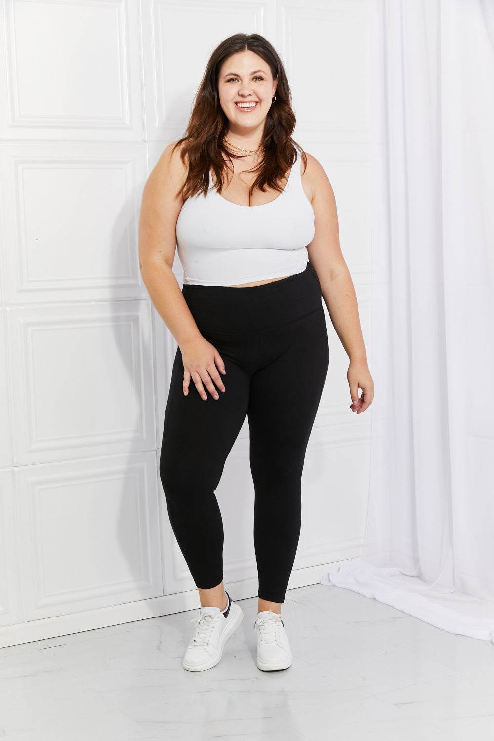 Leggings Depot Full Size Strengthen and Lengthen Reflective Dot Active Leggings - Shop Style & More | Fresh Looks, Everyday Deals & Free Shipping
