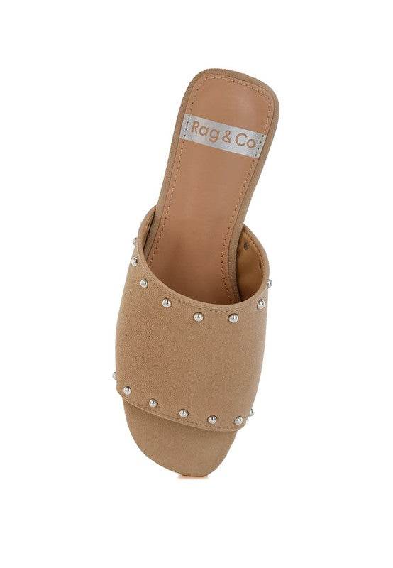 Odalia Soft Suede Leather Studded Flats - Shop Style & More | Fresh Looks, Everyday Deals & Free Shipping