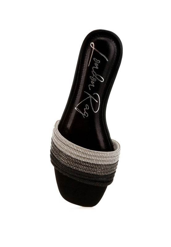 Chrisy Rhinestone Strap Slip On Flats - Shop Style & More | Fresh Looks, Everyday Deals & Free Shipping
