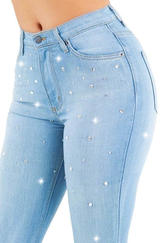 Vegas Glam Bell Bottom Light Wash- Inseam 32 - Shop Style & More | Fresh Looks, Everyday Deals & Free Shipping