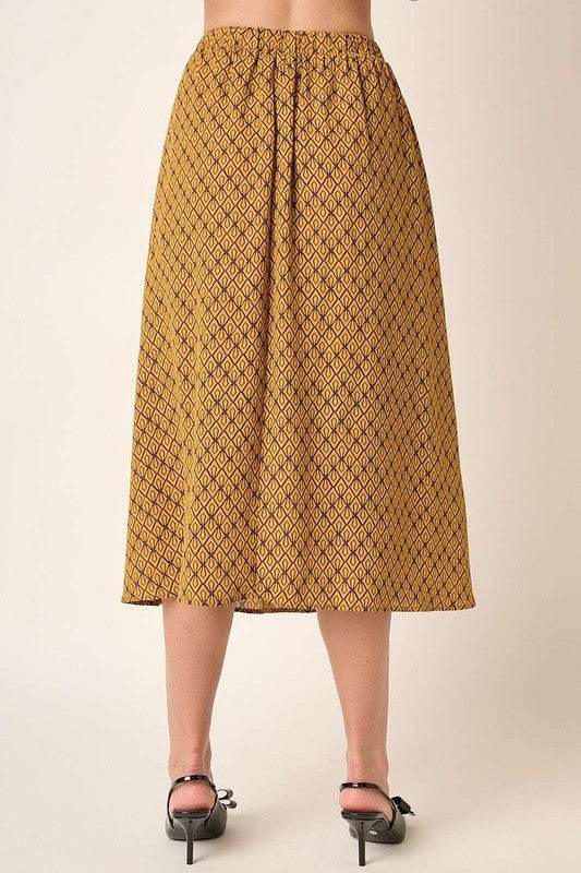 Mittoshop Printed Midi Skirt - Shop Style & More | Fresh Looks, Everyday Deals & Free Shipping
