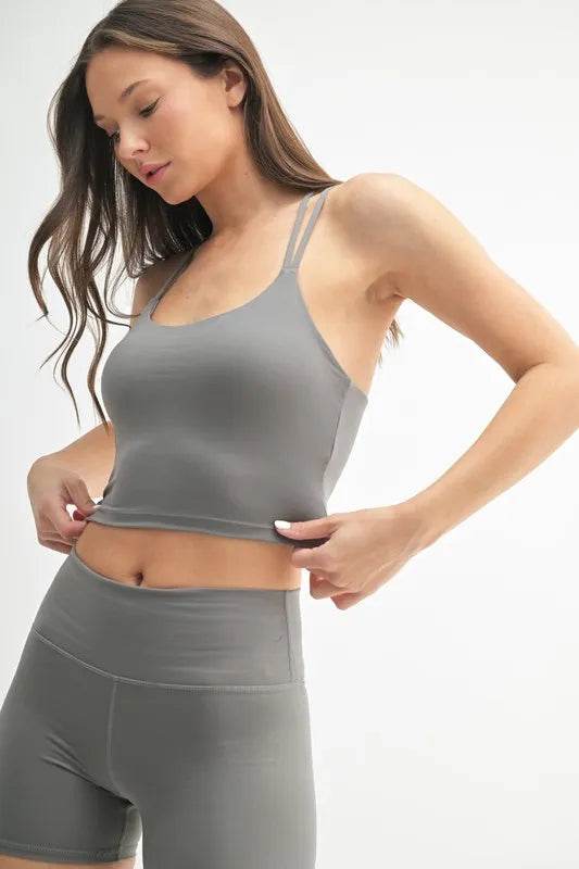 MONO B Venice Cloud Light Crisscross Sports Bra - Shop Style & More | Fresh Looks, Everyday Deals & Free Shipping