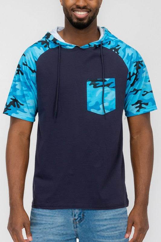 SHORT SLEEV CAMO COLOR BLOCK - Shop Style & More | Fresh Looks, Everyday Deals & Free Shipping