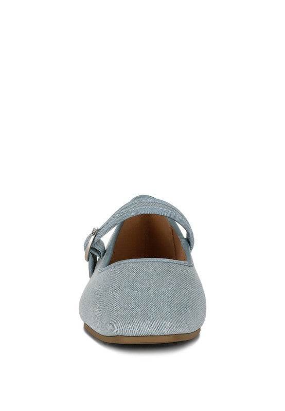 Iker Classic Denim Pin Buckle Ballerinas - Shop Style & More | Fresh Looks, Everyday Deals & Free Shipping