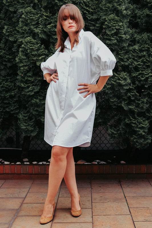 CASUAL SHIRT DRESS WITH POCKETS - Shop Style & More | Fresh Looks, Everyday Deals & Free Shipping