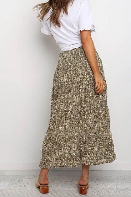 Boho Floral Print Midi Skirt Casual Side Slit Skir - Shop Style & More | Fresh Looks, Everyday Deals & Free Shipping