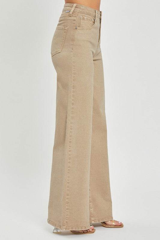 RISEN Full Size Tummy Control High Rise Wide Leg Jeans Plus Size - Shop Style & More | Fresh Looks, Everyday Deals & Free Shipping