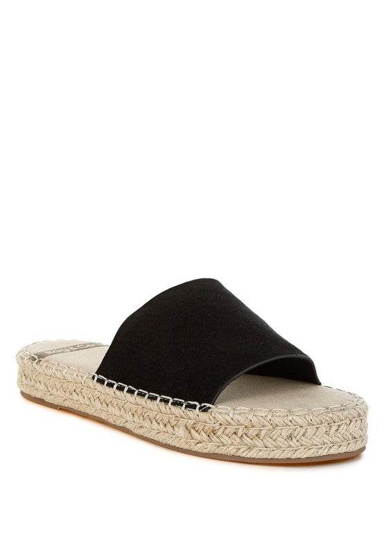 Huntra Real Soft Leather Espadrille Flatforms - Shop Style & More | Fresh Looks, Everyday Deals & Free Shipping