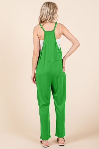 Culture Code Full Size Sleeveless Jumpsuit with Pockets Jumpsuits