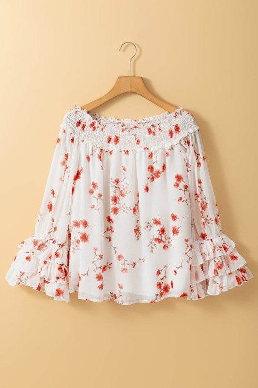 Catalina Off Shoulder Ruffled Sleeve Blouse - Shop Style & More | Fresh Looks, Everyday Deals & Free Shipping
