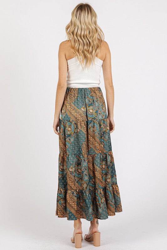 Mittoshop Paisley Patchwork Print Satin Maxi Skirt - Shop Style & More | Fresh Looks, Everyday Deals & Free Shipping