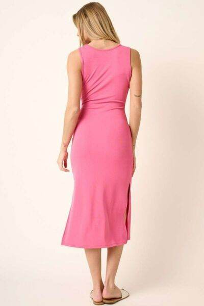 Mittoshop Side Slit Wide Strap Midi Tank Dress - Shop Style & More | Fresh Looks, Everyday Deals & Free Shipping