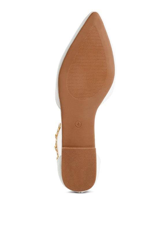 Buqisi Chain Embellished Flat Sandals - Shop Style & More | Fresh Looks, Everyday Deals & Free Shipping