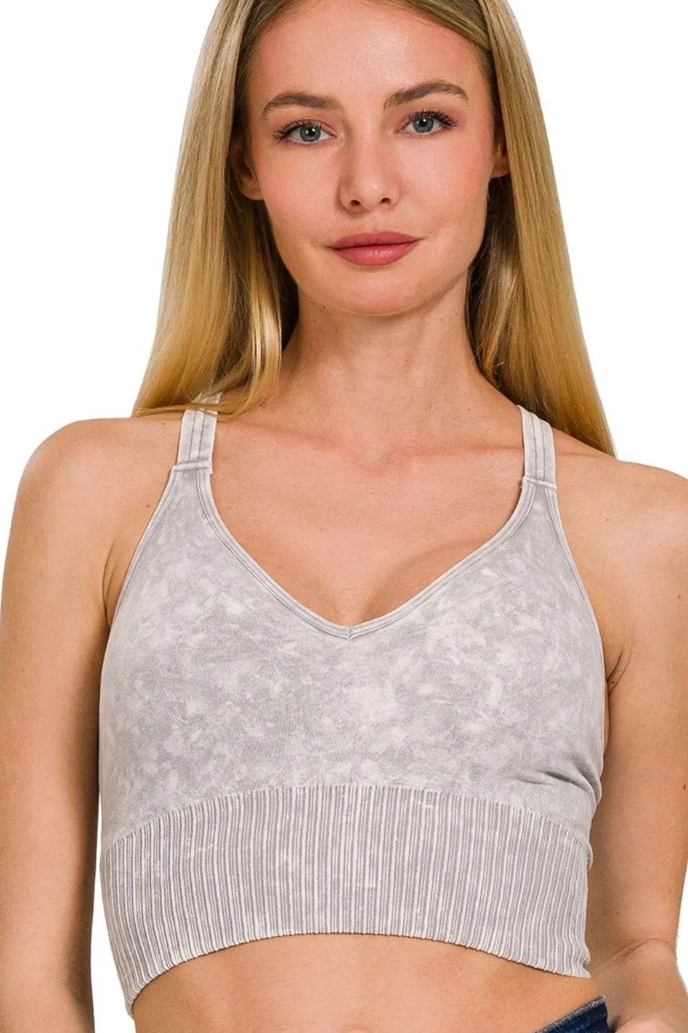 Zenana Washed Crisscross Strap Back Seamless Tank Top - Shop Style & More | Fresh Looks, Everyday Deals & Free Shipping