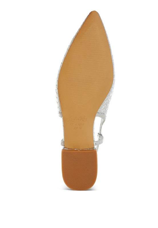 Kurina Metallic Woven Slingback Sandals - Shop Style & More | Fresh Looks, Everyday Deals & Free Shipping
