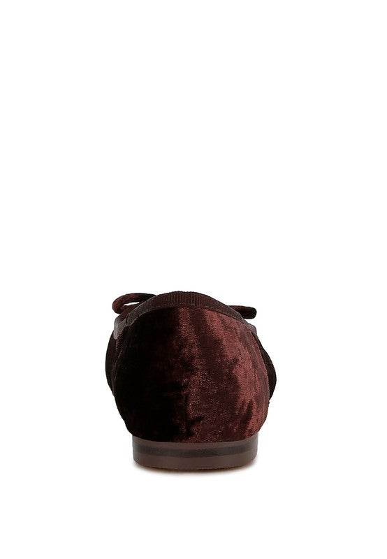 Buckrose Velvet Bow Ballerinas - Shop Style & More | Fresh Looks, Everyday Deals & Free Shipping