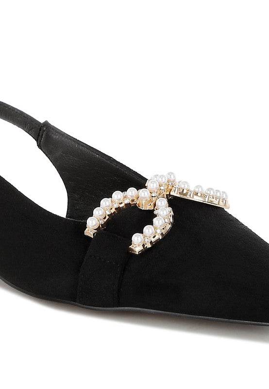 Salova Pearl-Studded Horsebit Flats - Shop Style & More | Fresh Looks, Everyday Deals & Free Shipping