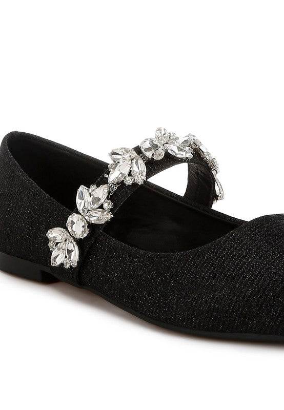 Flavia Diamante Brooch Glitter Ballerinas - Shop Style & More | Fresh Looks, Everyday Deals & Free Shipping