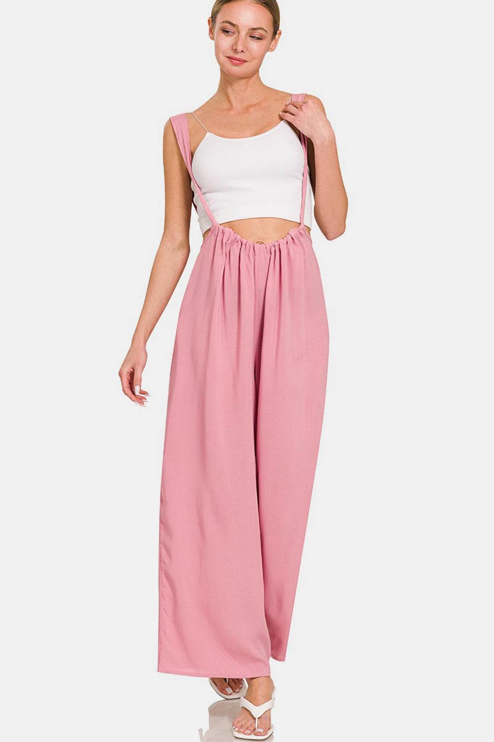 Zenana Pocketed Wide Strap Wide Leg Overalls - Shop Style & More | Fresh Looks, Everyday Deals & Free Shipping