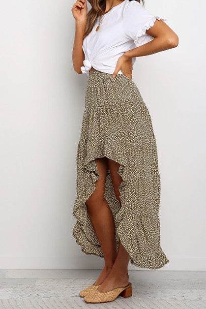 Boho Floral Print Midi Skirt Casual Side Slit Skir - Shop Style & More | Fresh Looks, Everyday Deals & Free Shipping