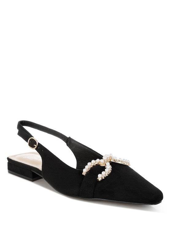 Salova Pearl-Studded Horsebit Flats - Shop Style & More | Fresh Looks, Everyday Deals & Free Shipping