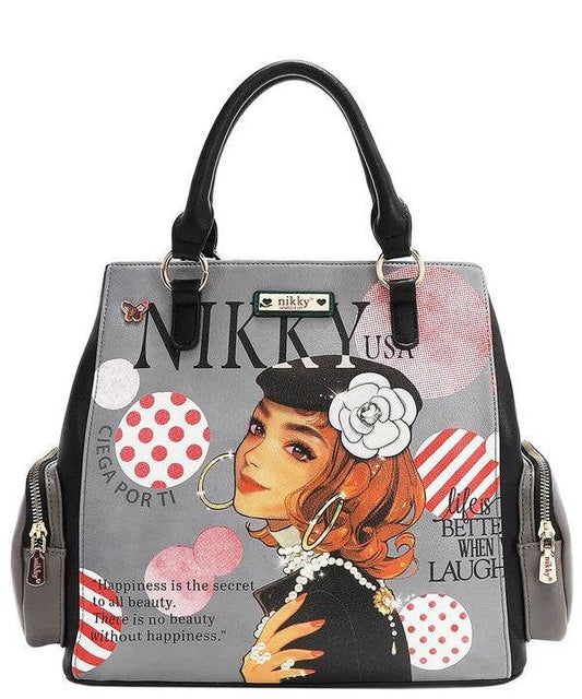 Nicole Lee USA Eco-Leather Handbag with Side Pockets - Shop Style & More | Fresh Looks, Everyday Deals & Free Shipping