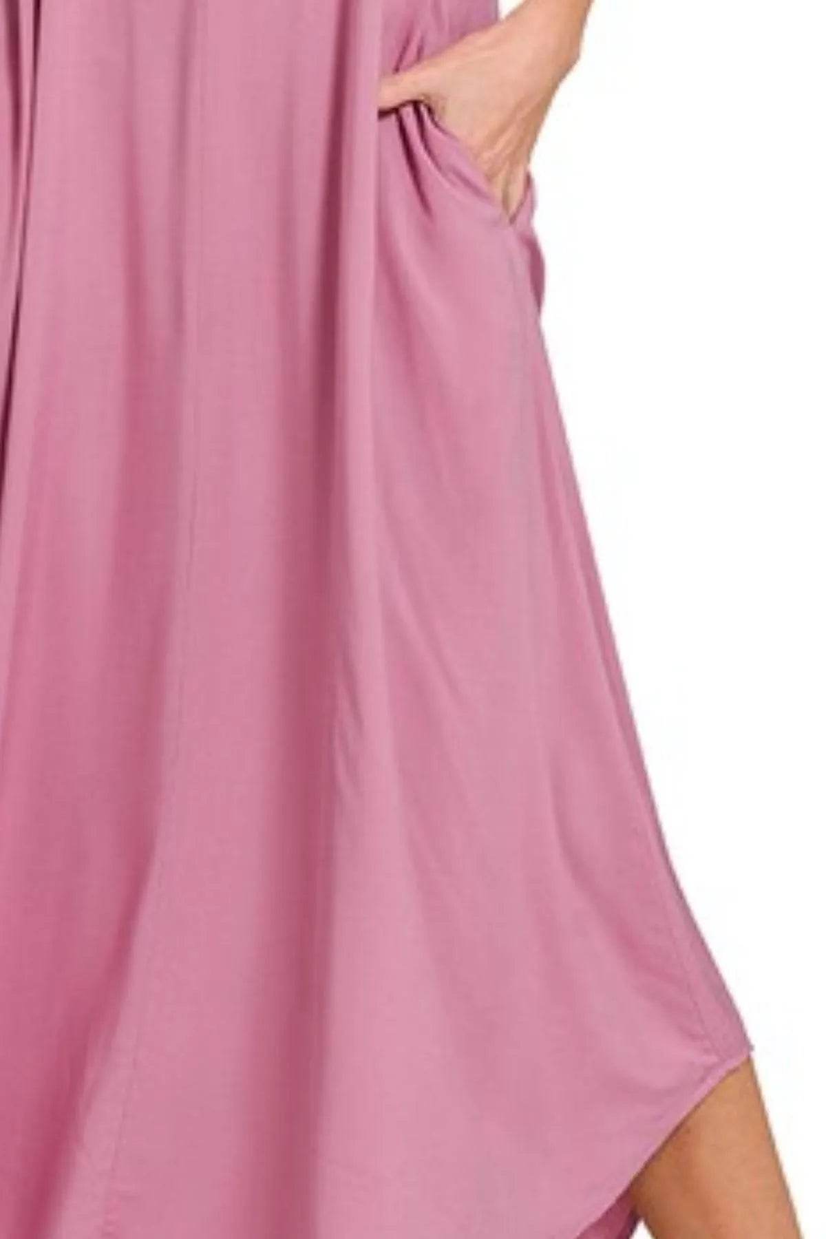 Zenana Woven Arc Hem Cami Dress With Flowy Pockets - Shop Style & More | Fresh Looks, Everyday Deals & Free Shipping