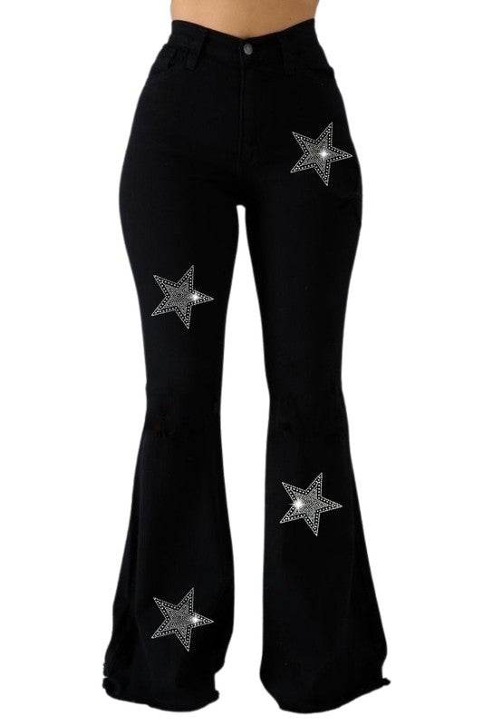 Star Rhinestone Bell Bottom - Shop Style & More | Fresh Looks, Everyday Deals & Free Shipping