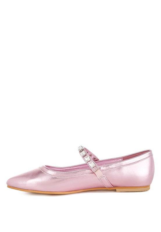 Gloxinia Metallic Mary Jane Ballerinas - Shop Style & More | Fresh Looks, Everyday Deals & Free Shipping