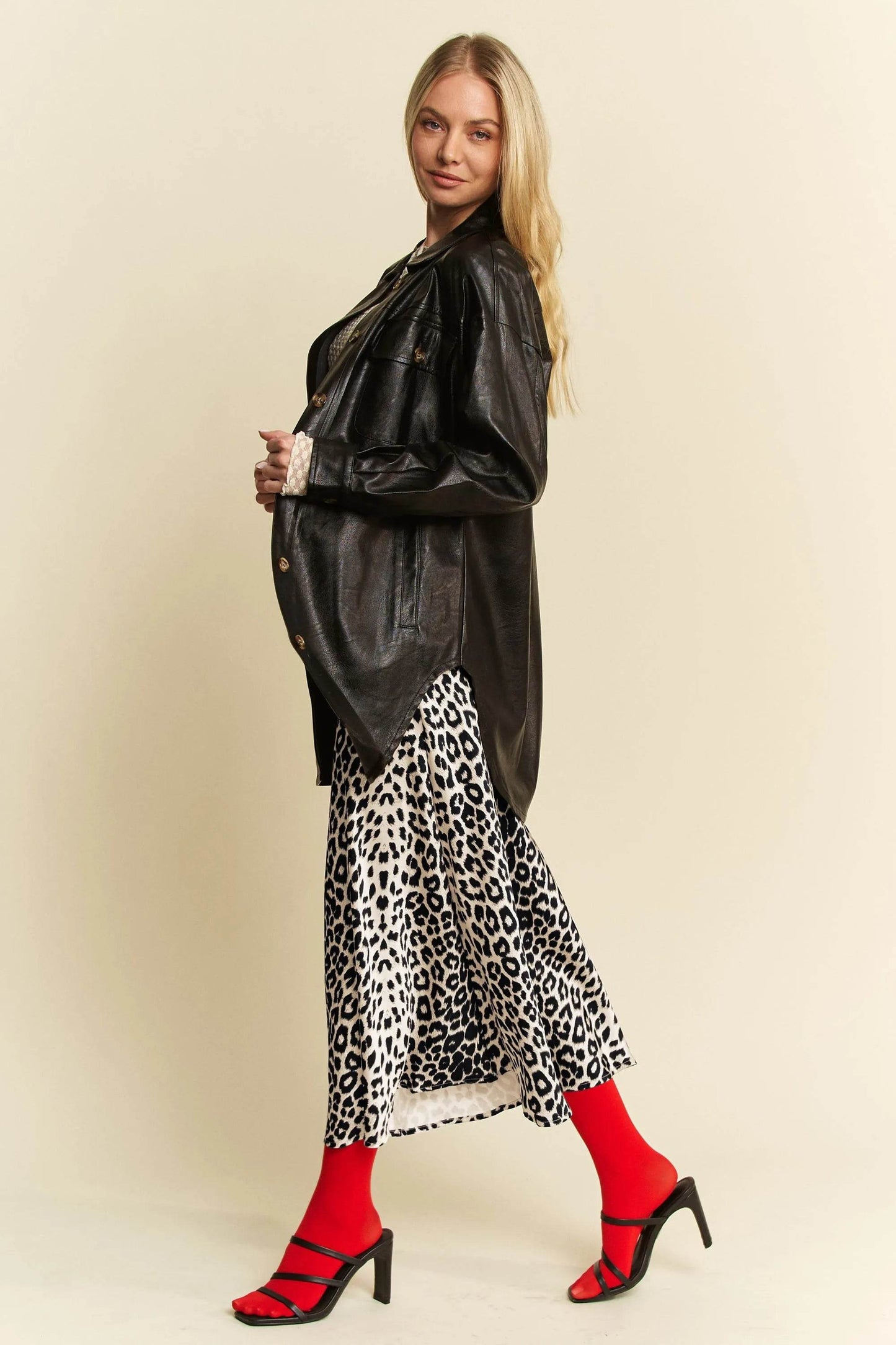 Davi & Dani Leopard Animal Print Long Length Skirt - Shop Style & More | Fresh Looks, Everyday Deals & Free Shipping