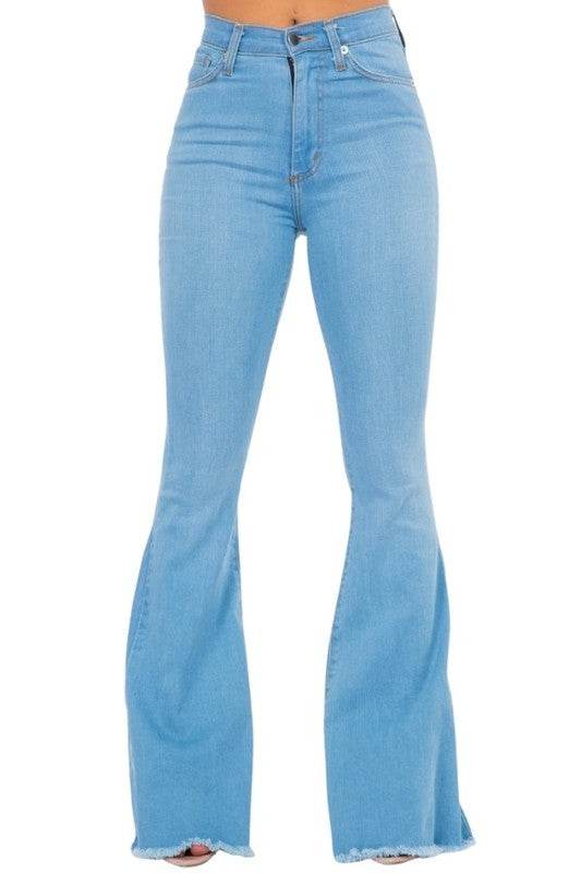 Bell Bottom Jean in Light Wash- Inseam 34 - Shop Style & More | Fresh Looks, Everyday Deals & Free Shipping