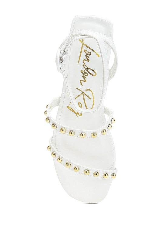 Flippity Studded Ankle Strap Flat Sandals - Shop Style & More | Fresh Looks, Everyday Deals & Free Shipping