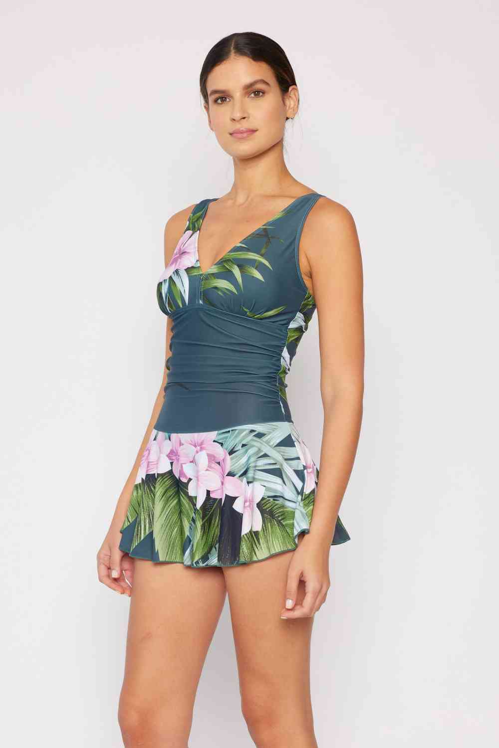 Aloha Forest Swim Dress – Marina West Swim Full Size Clear Waters One-Piece Swimwear
