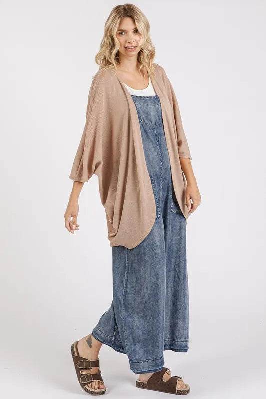 Mittoshop Open Front Batwing Sleeve Cardigan - Shop Style & More | Fresh Looks, Everyday Deals & Free Shipping