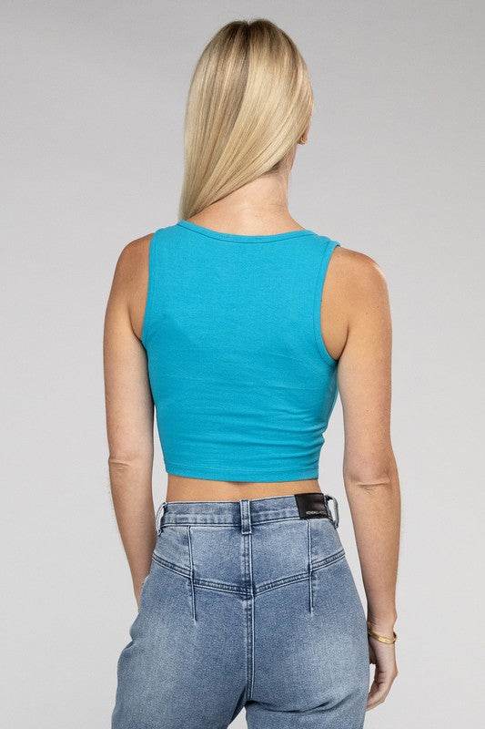 Cotton Square Neck Cropped Cami Top - Shop Style & More | Fresh Looks, Everyday Deals & Free Shipping