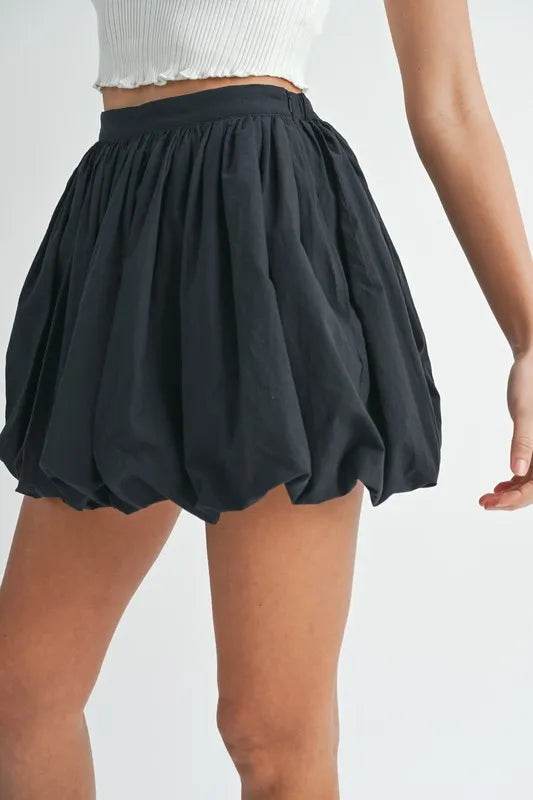 MABLE Poplin Bubble Mini Skirt - Shop Style & More | Fresh Looks, Everyday Deals & Free Shipping