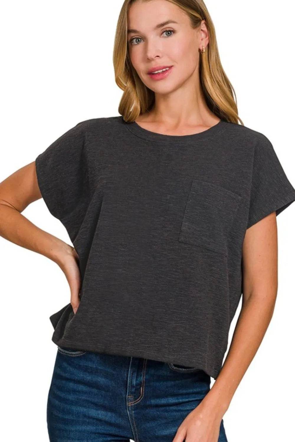 Zenana Round Neck Short Sleeve T-Shirt - Shop Style & More | Fresh Looks, Everyday Deals & Free Shipping