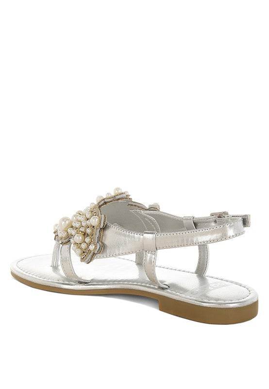 Opazie Metallic Pearl Embellished Flats - Shop Style & More | Fresh Looks, Everyday Deals & Free Shipping