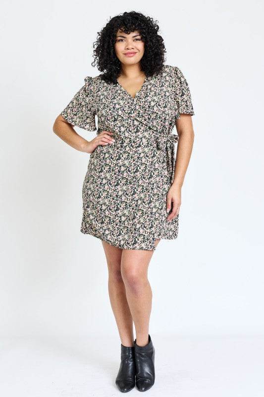 Ditsy Floral Wrap Dress - Shop Style & More | Fresh Looks, Everyday Deals & Free Shipping