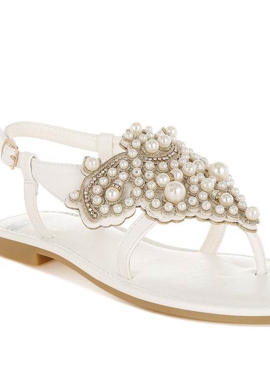 Nayasa Pin Buckle Pearls Flats - Shop Style & More | Fresh Looks, Everyday Deals & Free Shipping