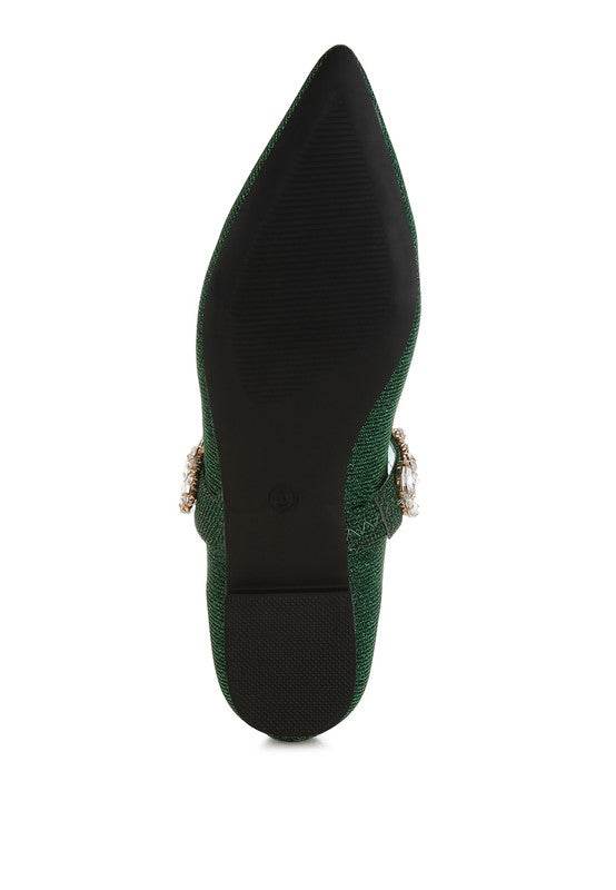 Flavia Diamante Brooch Glitter Ballerinas - Shop Style & More | Fresh Looks, Everyday Deals & Free Shipping