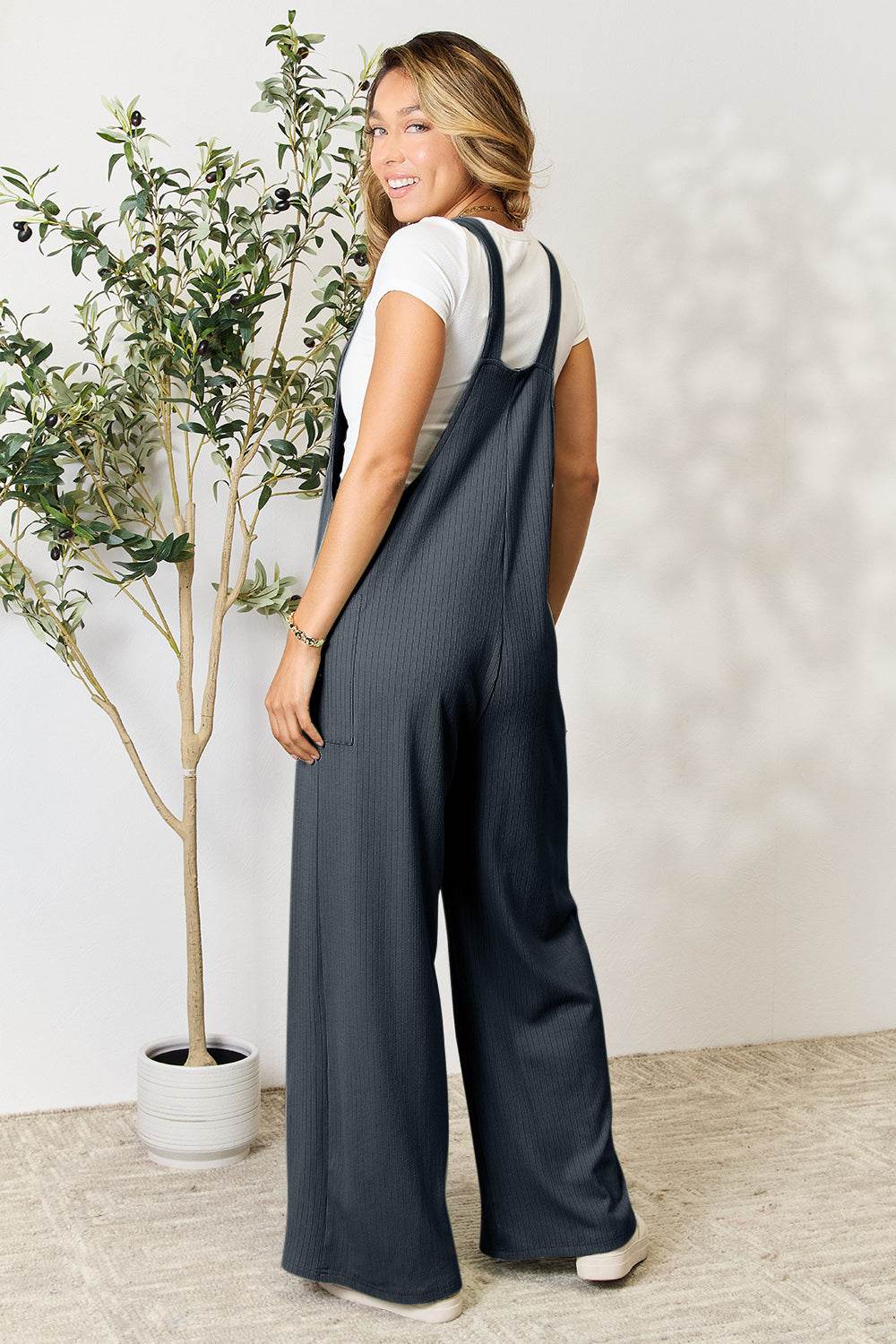 Double Take Full Size Wide Strap Overall with Pockets - Shop Style & More | Fresh Looks, Everyday Deals & Free Shipping