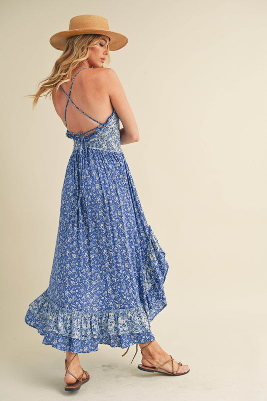 Aemi + Co Ditsy Floral Ruffled Hem Maxi Cami Dress - Shop Style & More | Fresh Looks, Everyday Deals & Free Shipping