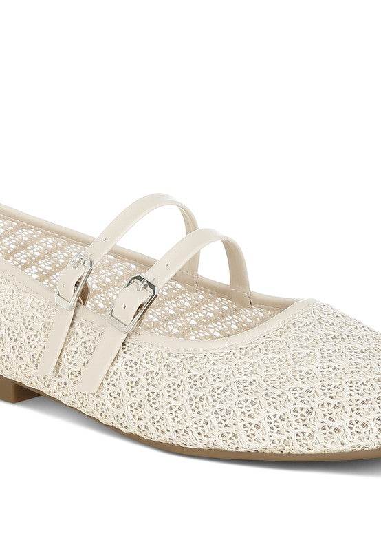 Warena Pin Buckle Strapped Ballerinas - Shop Style & More | Fresh Looks, Everyday Deals & Free Shipping