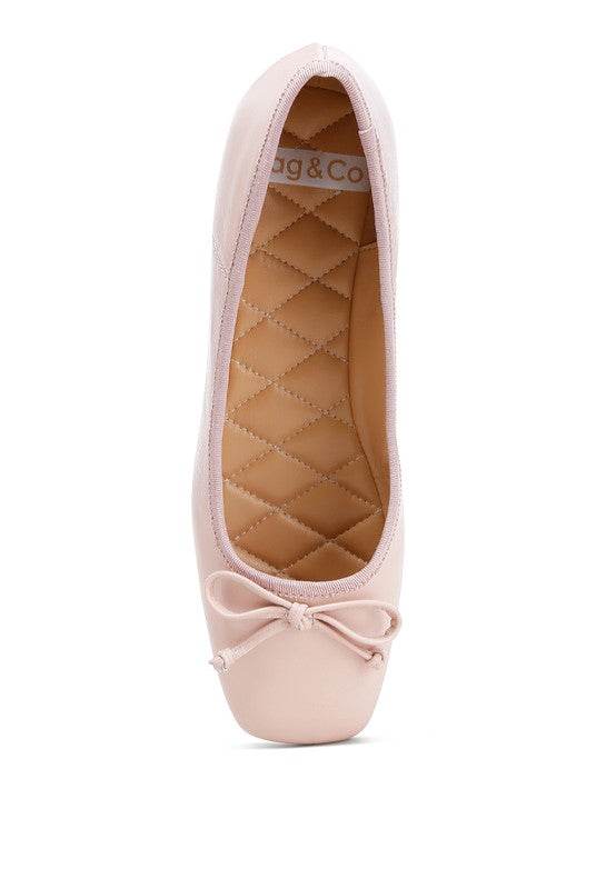 Lutten Square-Toe Bow Ballerinas - Shop Style & More | Fresh Looks, Everyday Deals & Free Shipping
